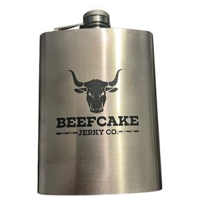 Stainless Steel Flask  Beefcake Jerky Company Promotional New